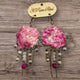 A Rare Bird Pink Rose Earings
