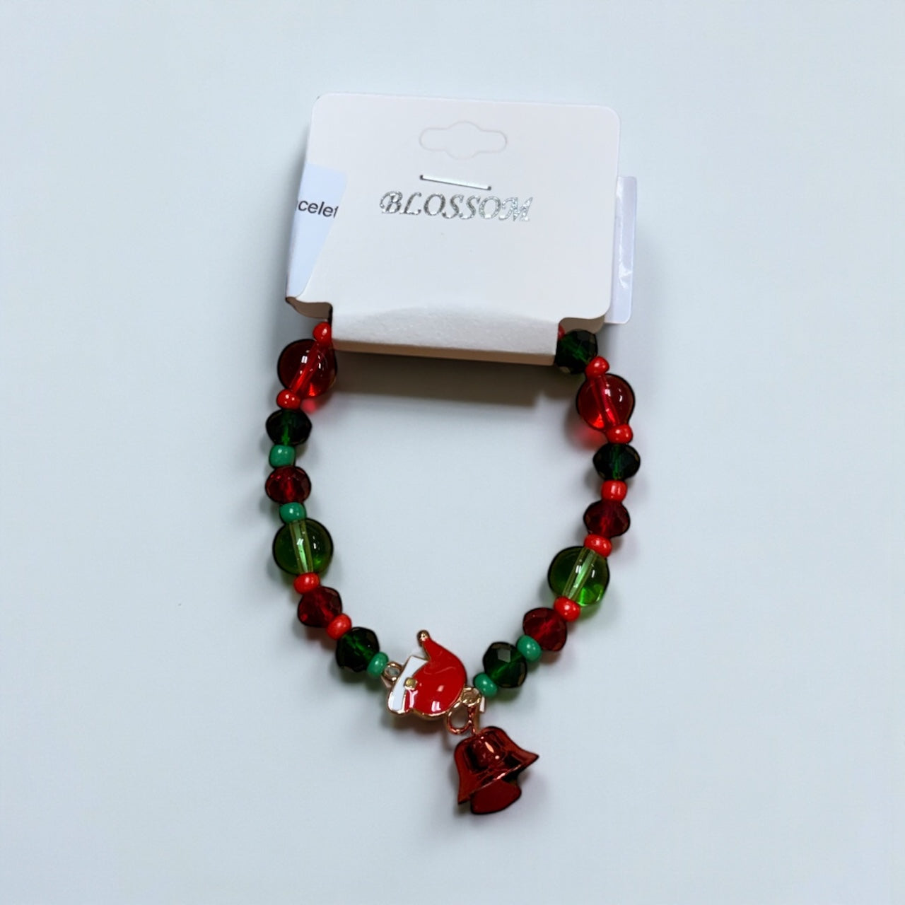 Holiday Beaded Charm Bracelet