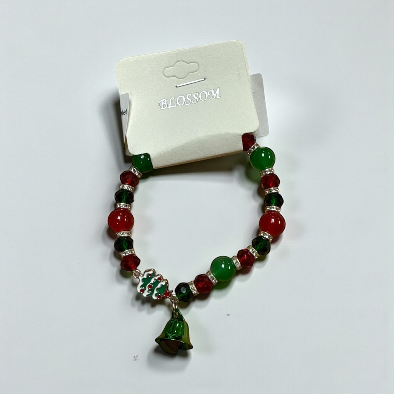 Holiday Beaded Charm Bracelet