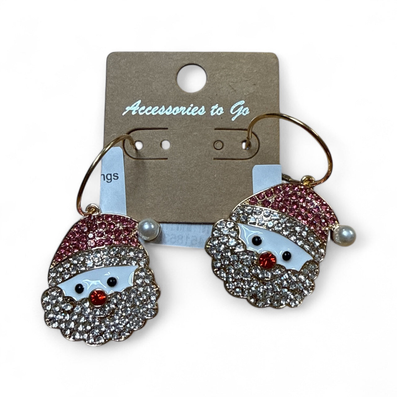 Accessories to go Santa Hoop Earrings