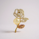 Pearl Rose Brooch