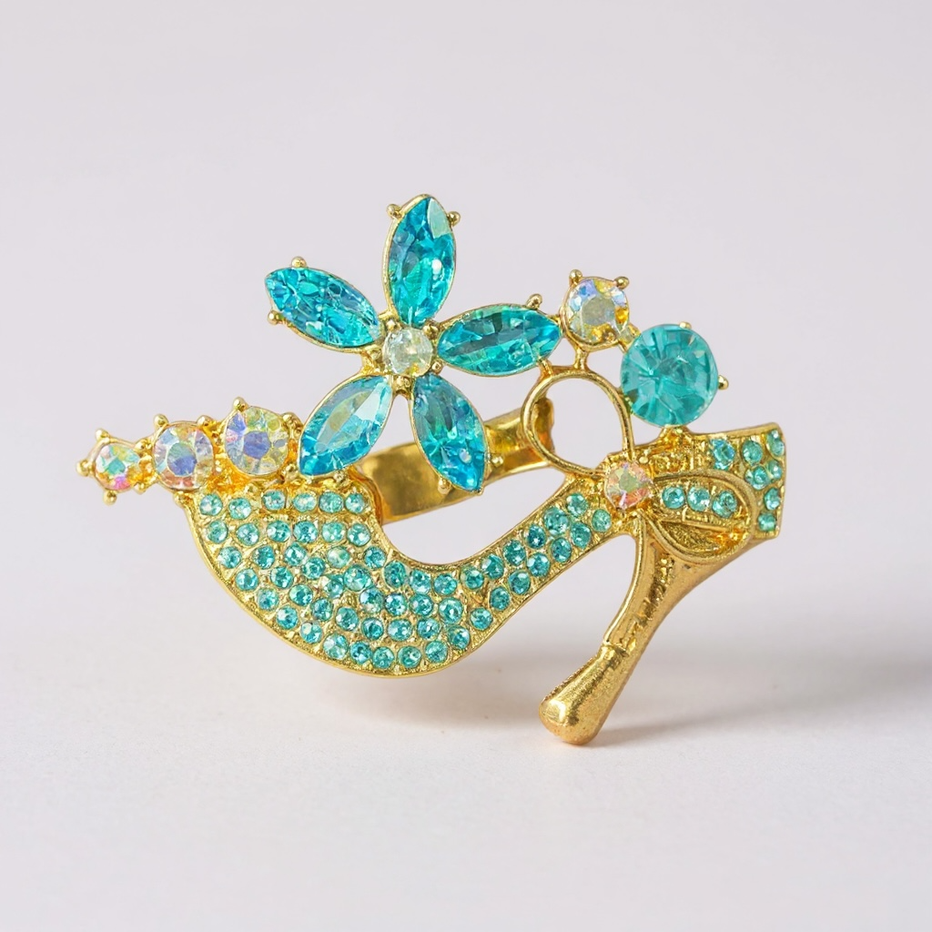 Golden Heel Brooch