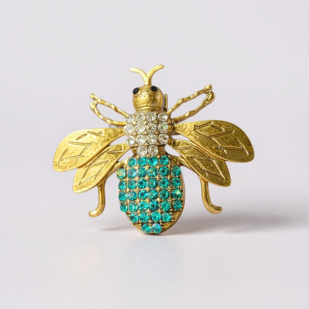 green Bee Brooch