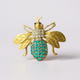 green Bee Brooch