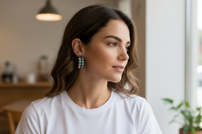 Accessiories To GO Crystal Hoop Earrings