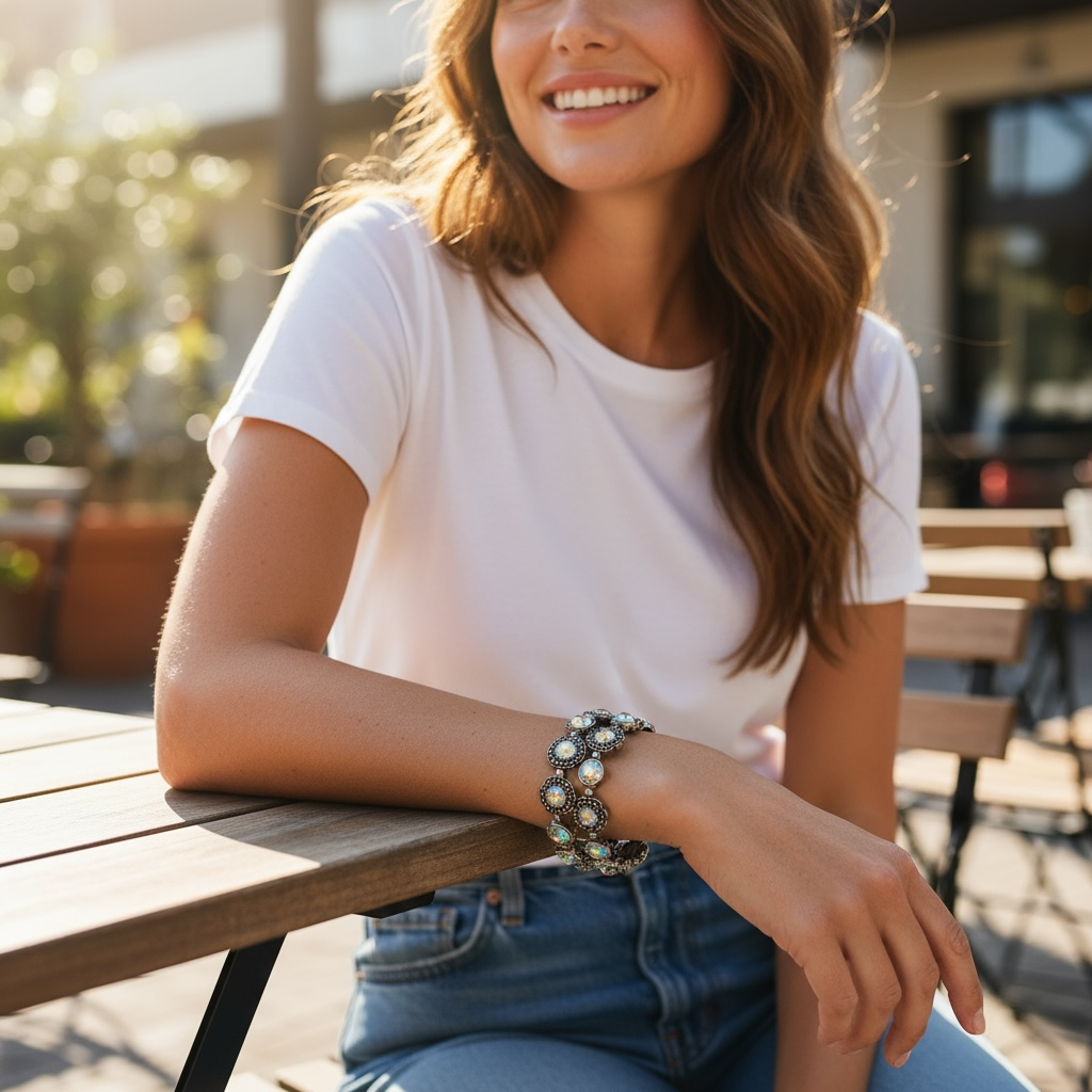 Accessories To Go  Silver Bling Bracelet