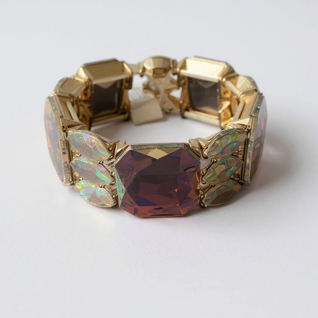 Accessories to go Golden Bling Stretch Bracelet