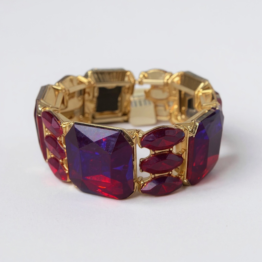 Accessories to go Golden Bling Stretch Bracelet