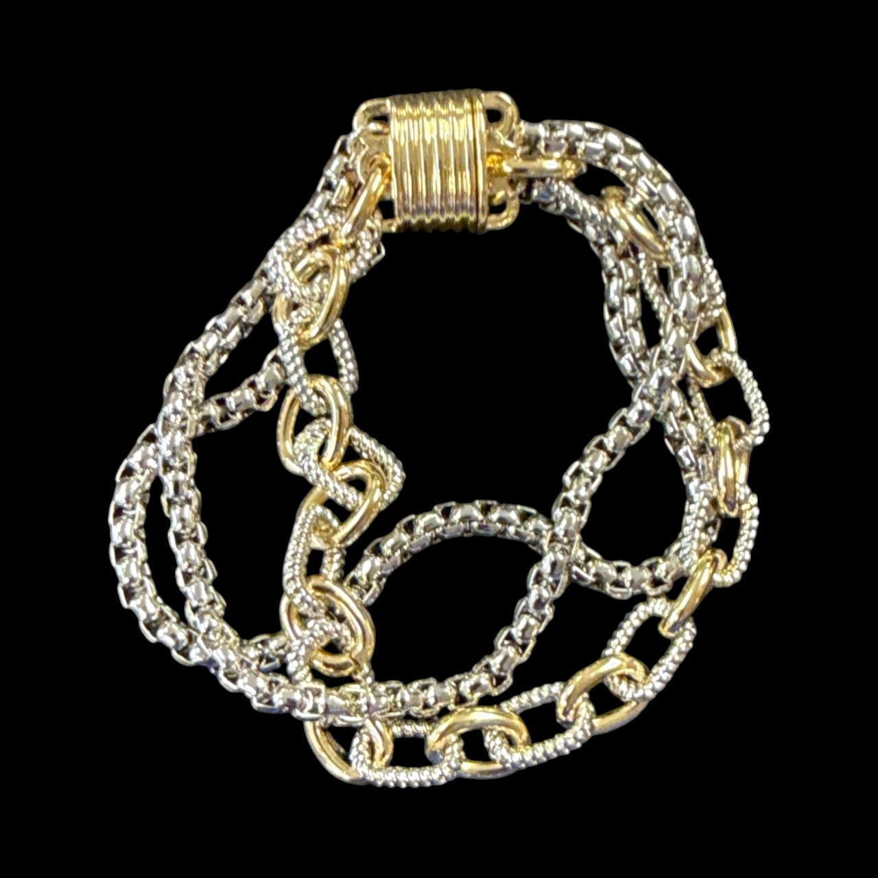 Accsessories To Go Multi Chain Snap Bracelet