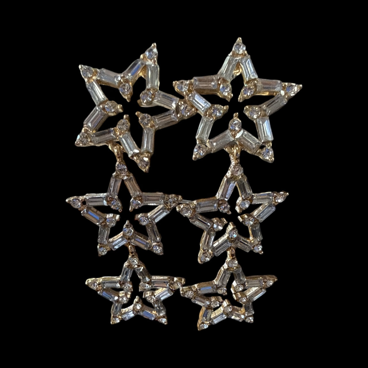 Accessories to go 3 Star Earrings