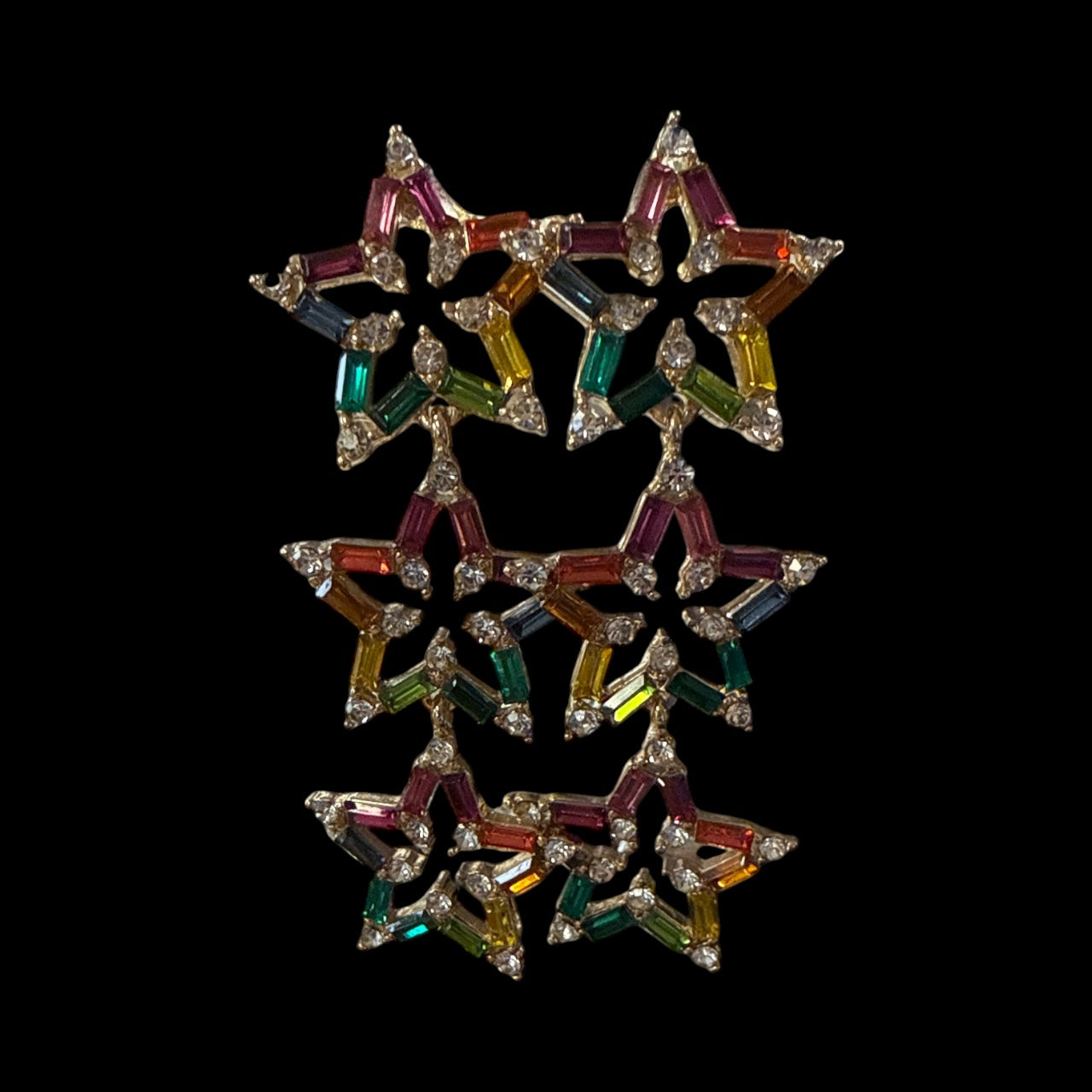 Accessories to go 3 Star Earrings