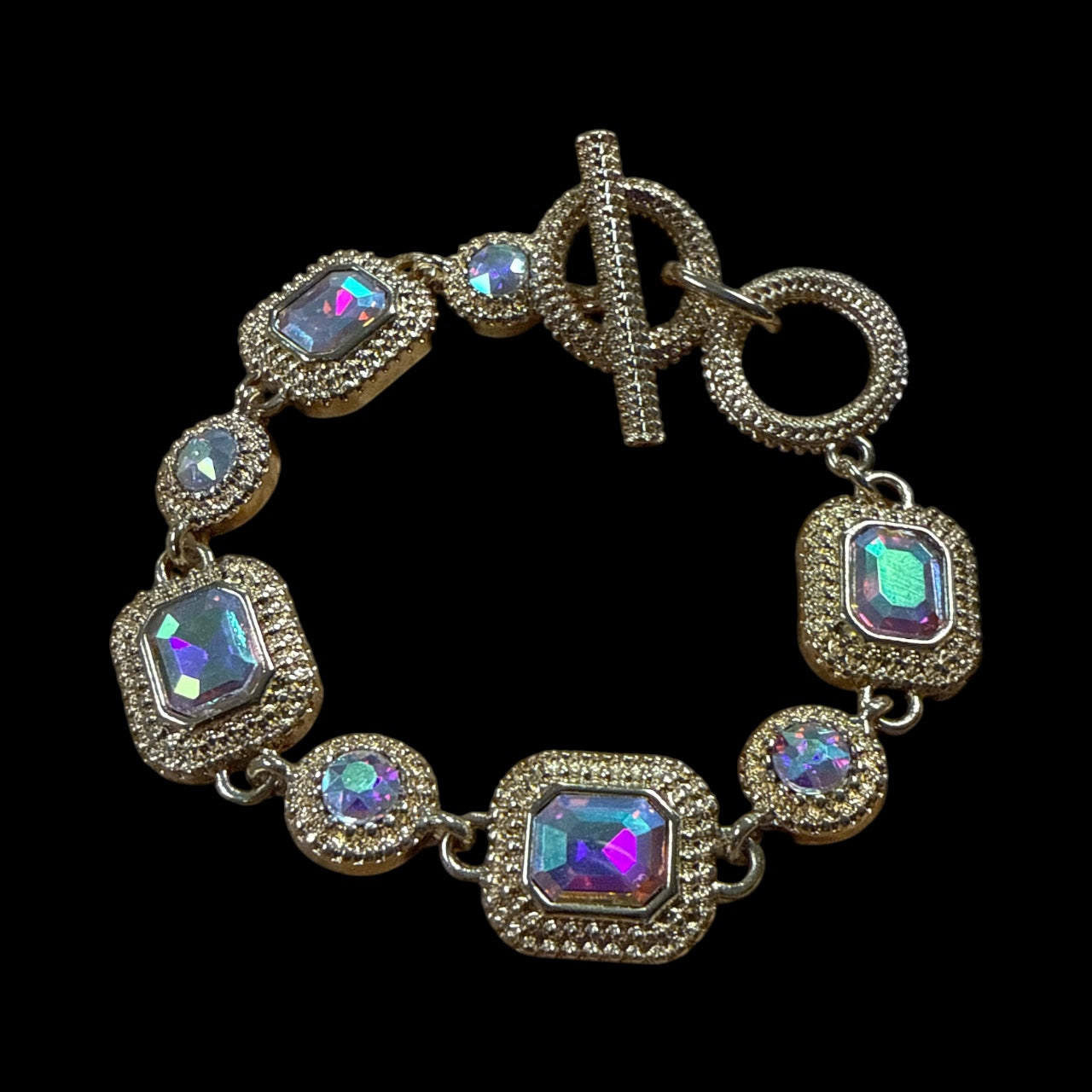 Accessoires to go Golden Crystal Bracelet
