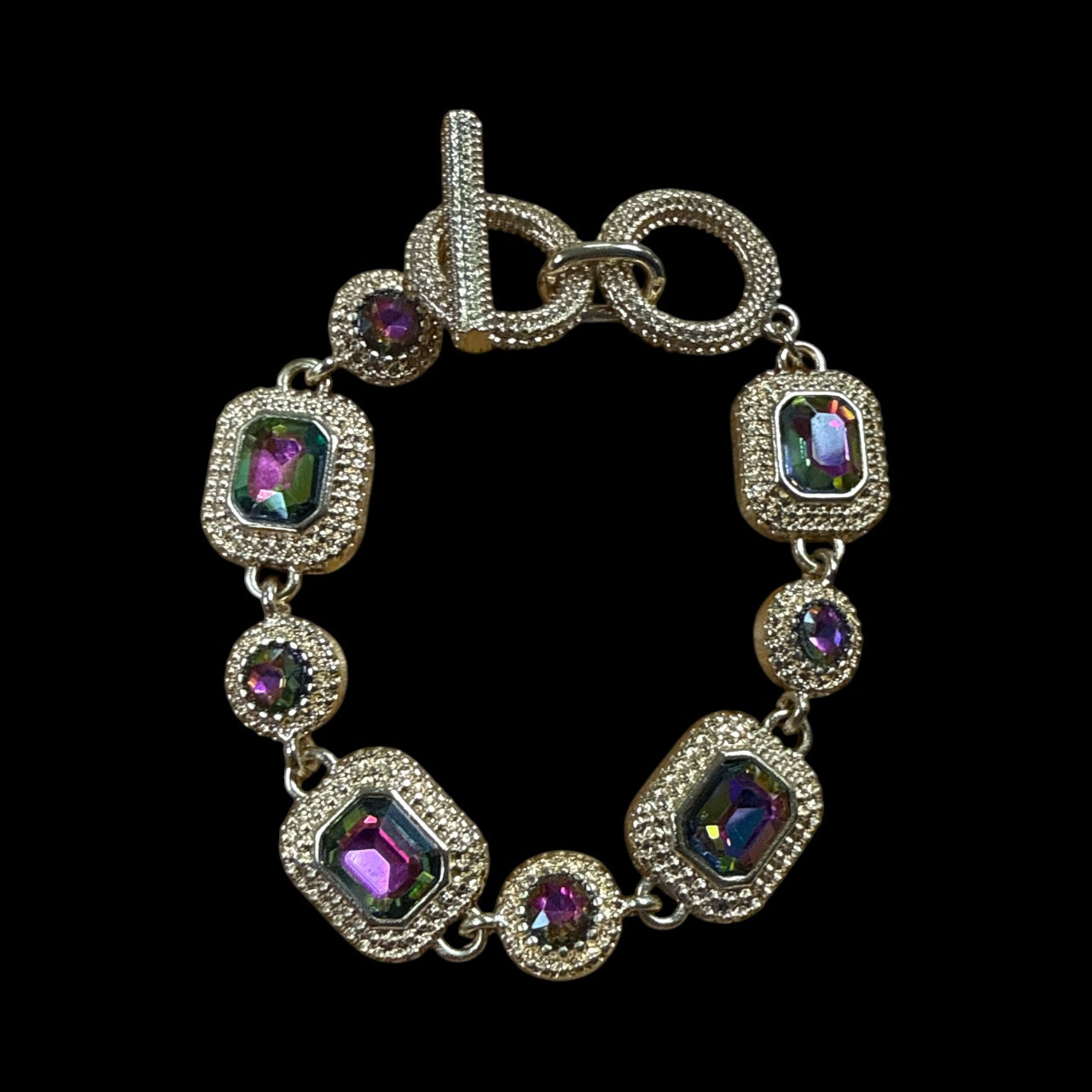 Accessoires to go Golden Crystal Bracelet