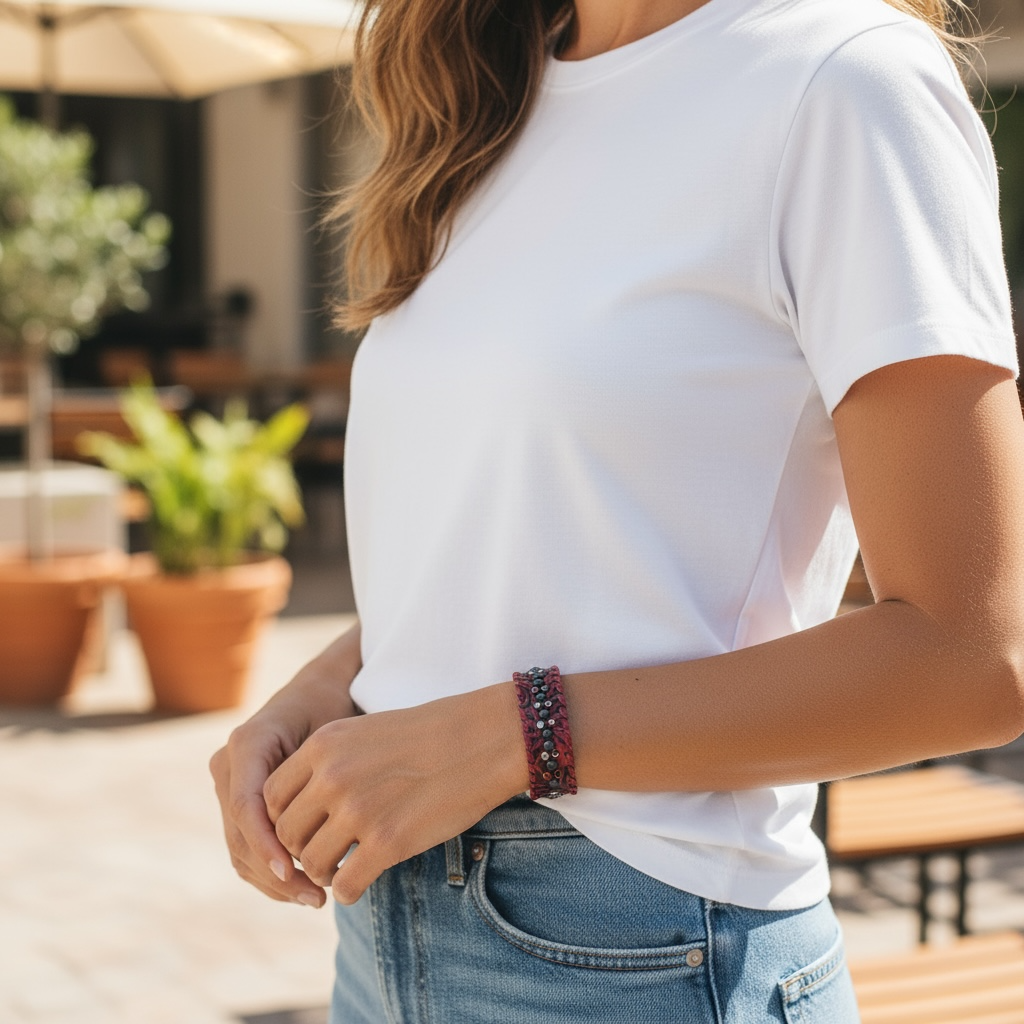 Kertman Snap Leather Bracelet