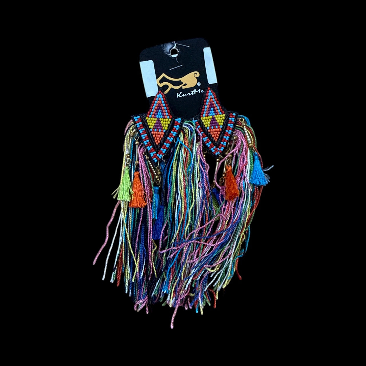 Kertman Aztec Fringe Earrings