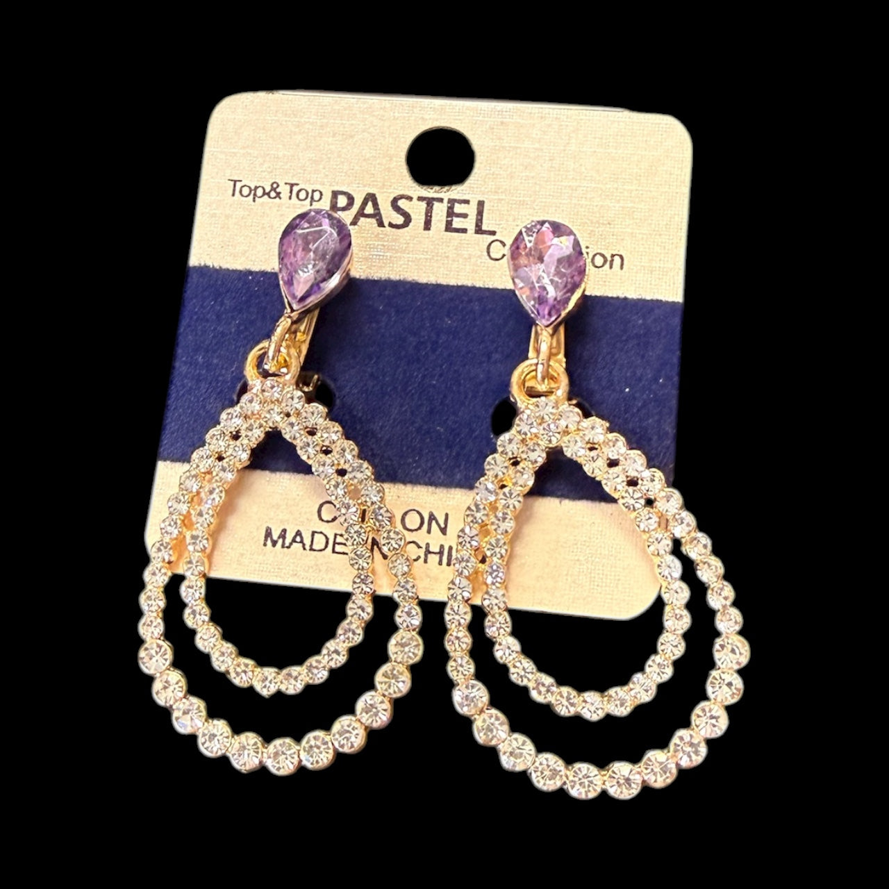 Accessories to go Clip on Tear drop Earrings