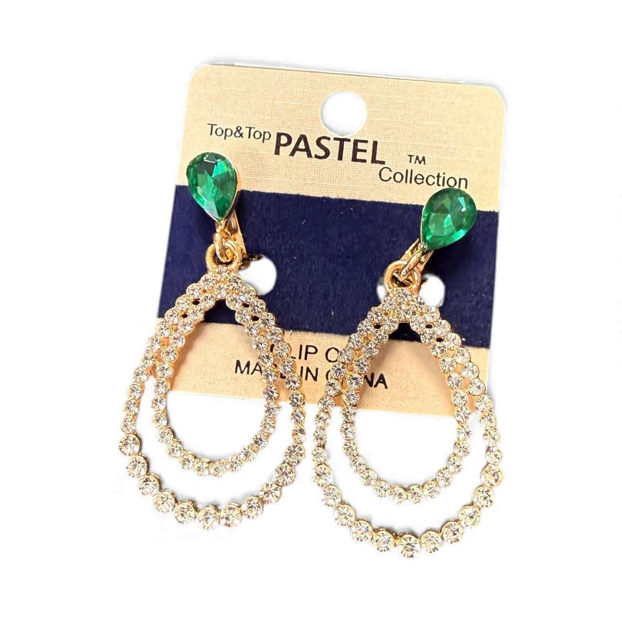 Accessories to go Clip on Tear drop Earrings