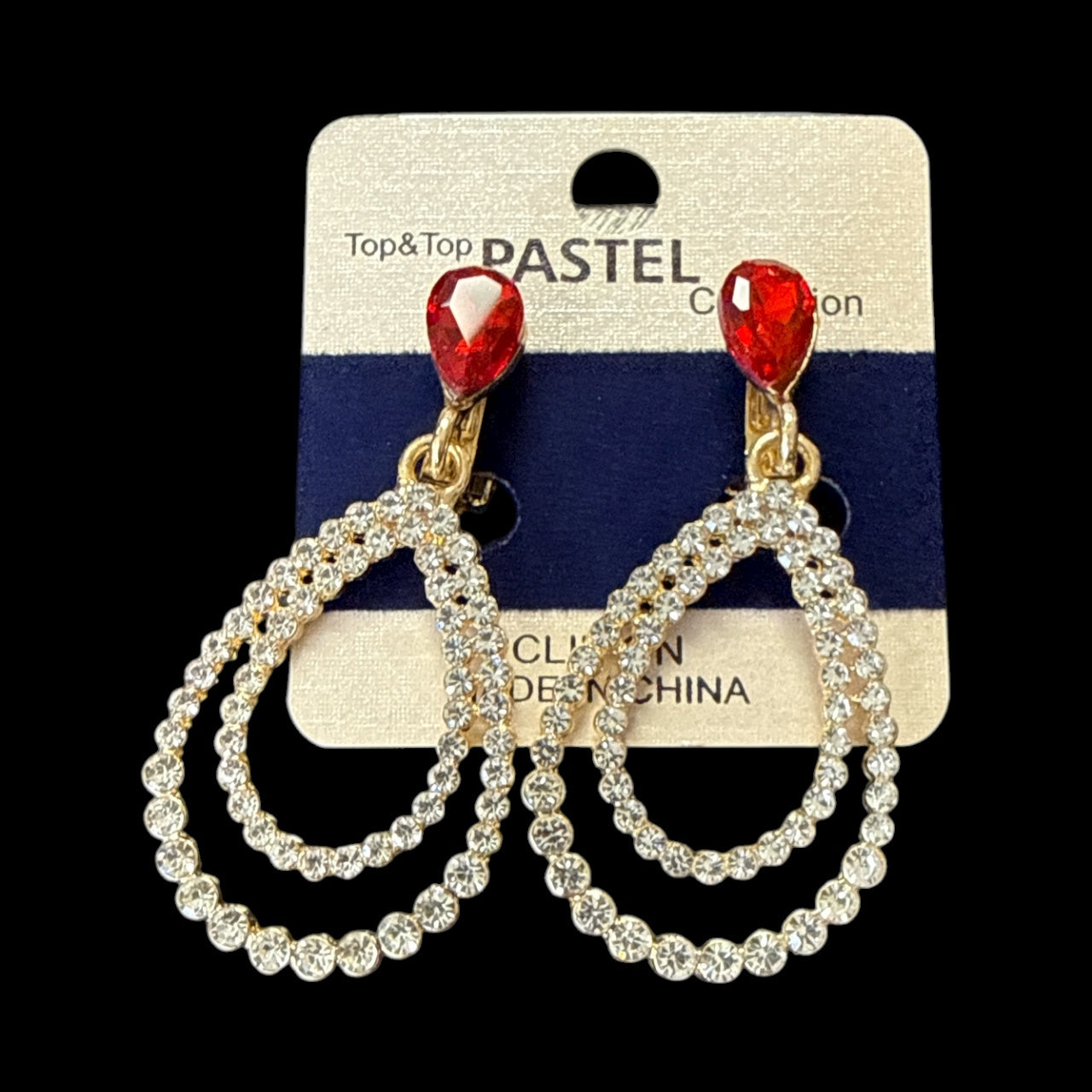 Accessories to go Clip on Tear drop Earrings