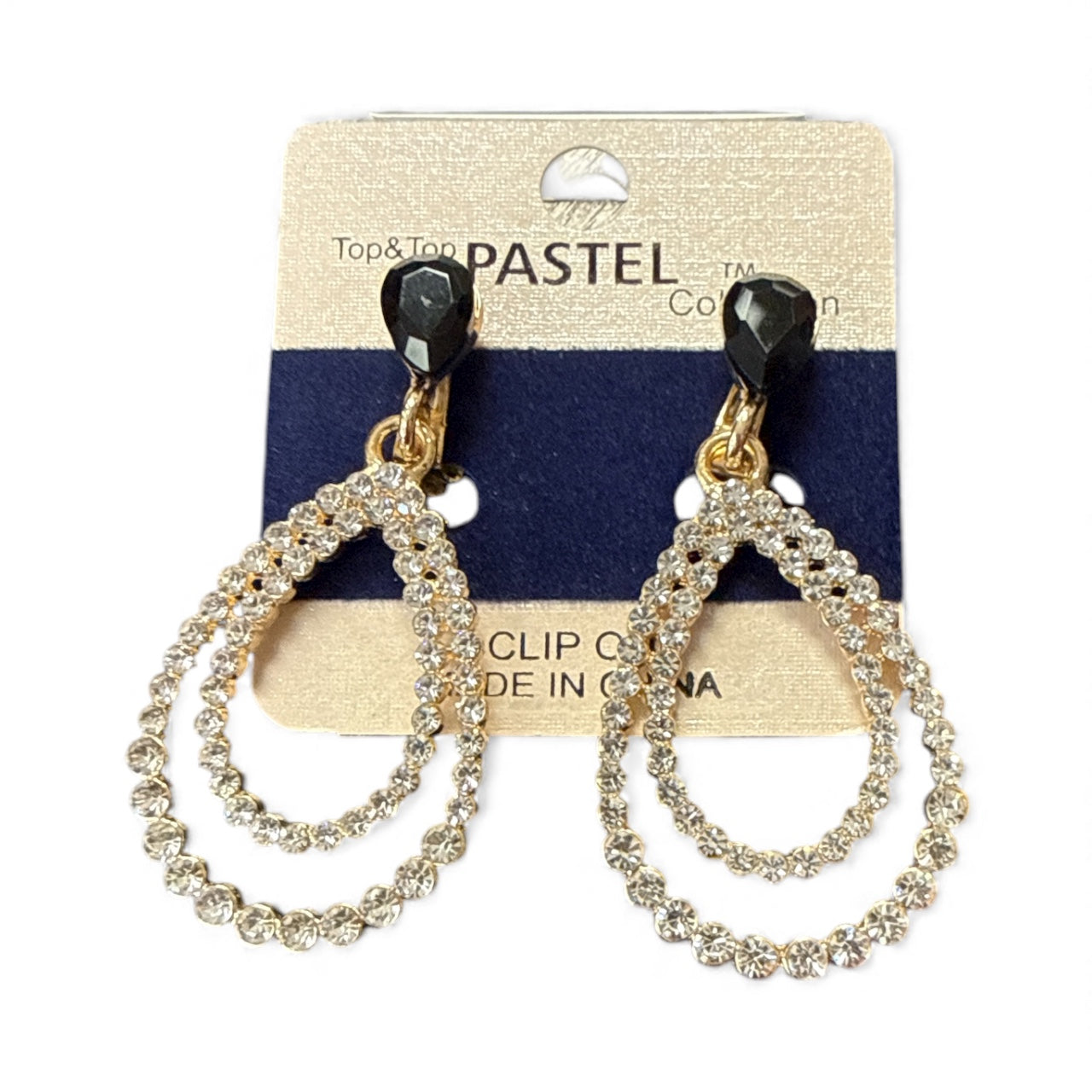 Accessories to go Clip on Tear drop Earrings