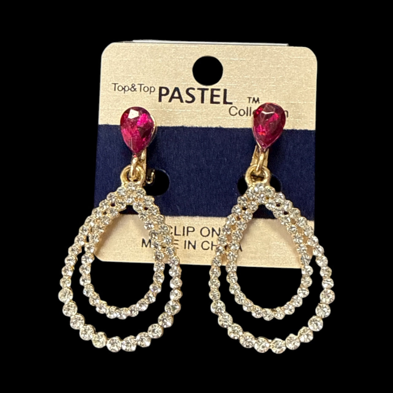 Accessories to go Clip on Tear drop Earrings