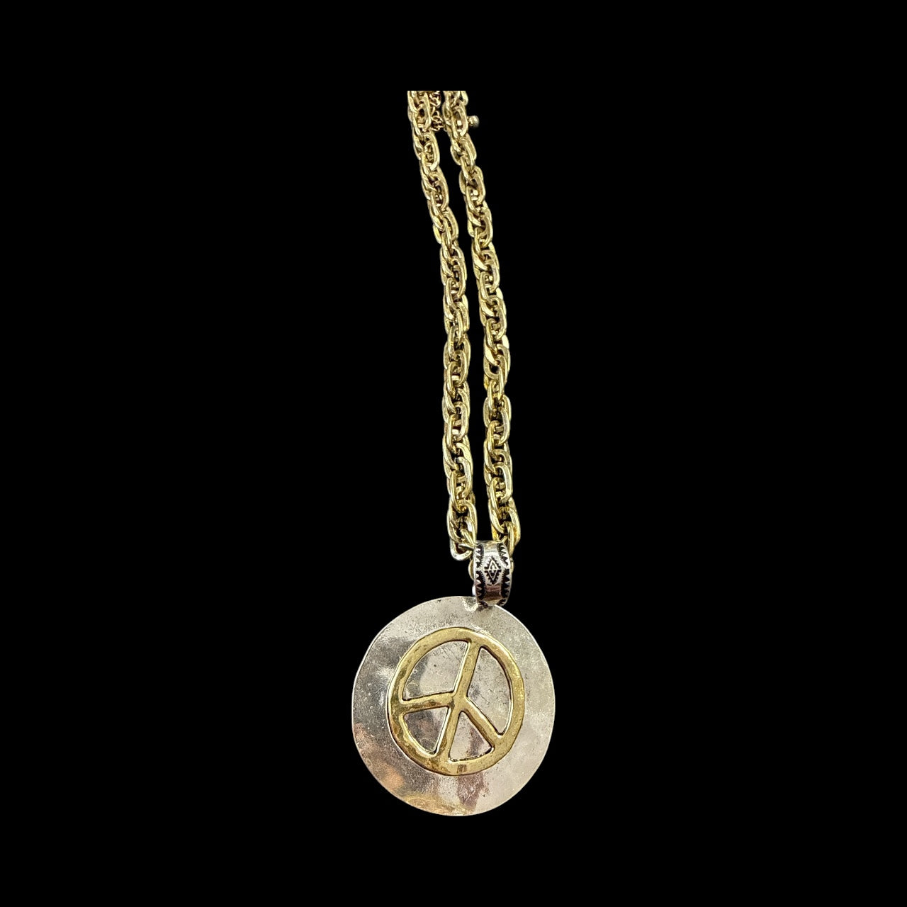 Accessories to Go Golden Peace Necklace