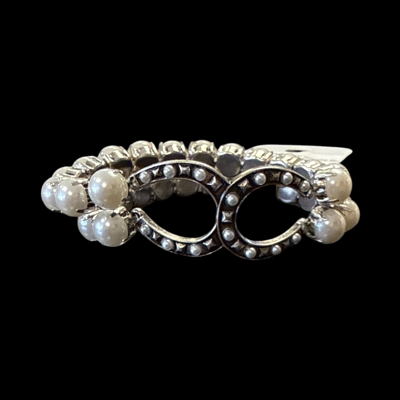 Accesories to go Pearl Horse Shoes Bracelet