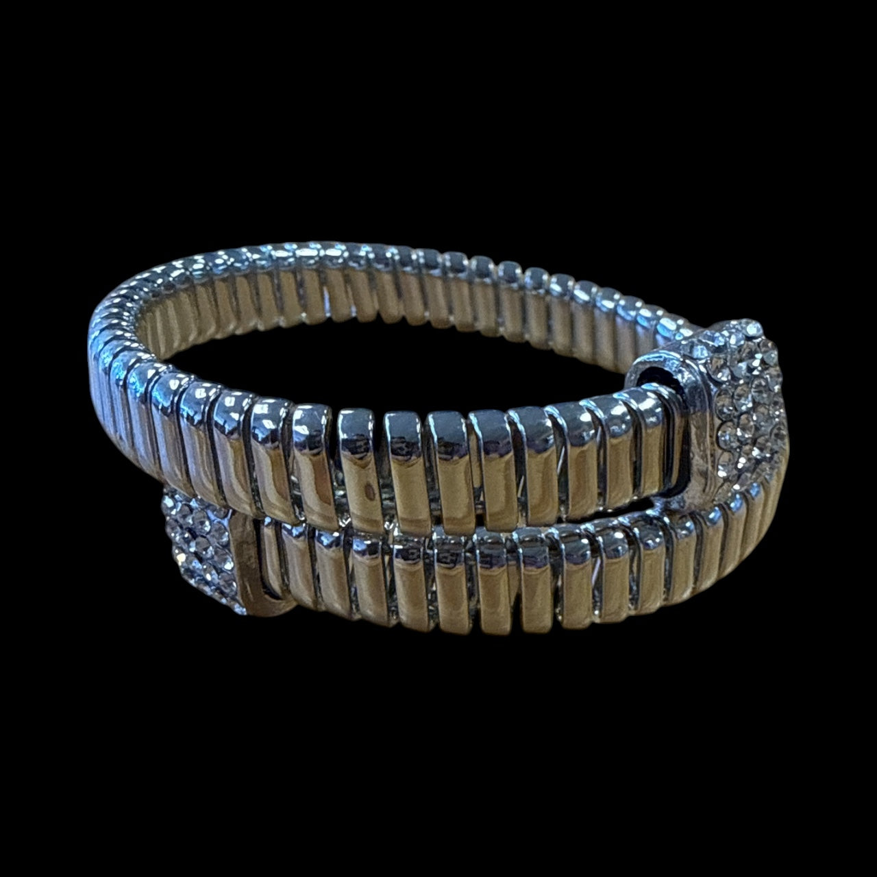 Accessories To Go Silver Crystal Cuff