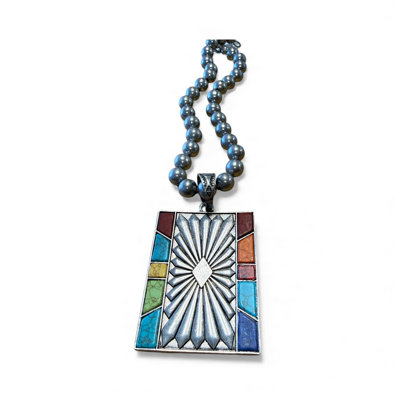 Accessories to go Multi Color Window Necklace