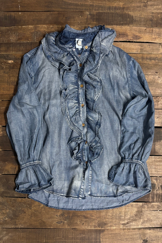 A Ruffle In Time Top