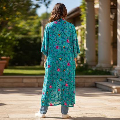 The Silver Tribe Embroidered duster