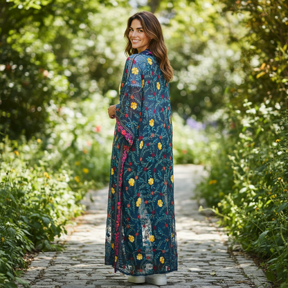 The Silver Tribe Embroidered duster