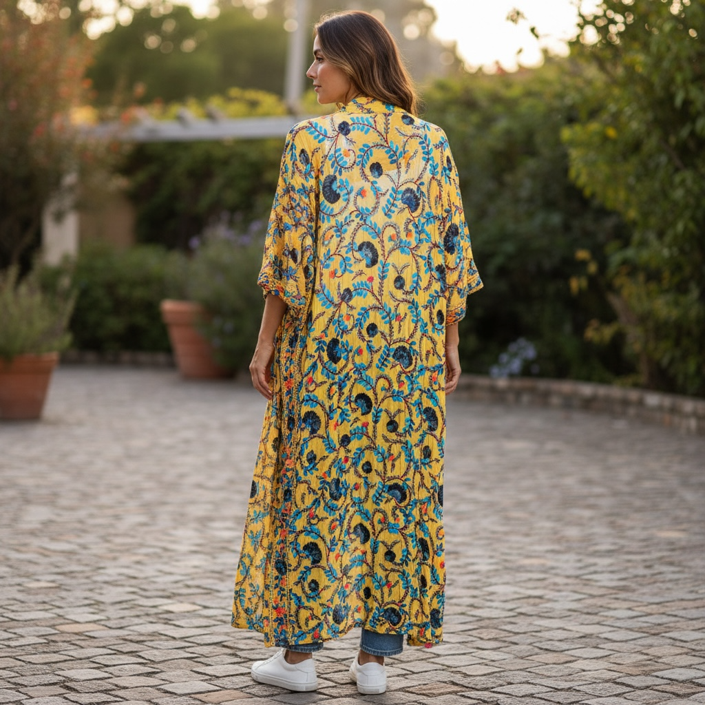 The Silver Tribe Embroidered duster