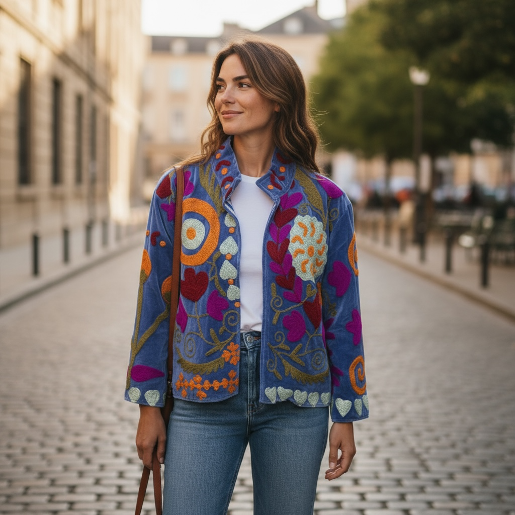 The Silver Tribe Suzani Jacket