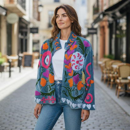 The Silver Tribe Suzani Jacket