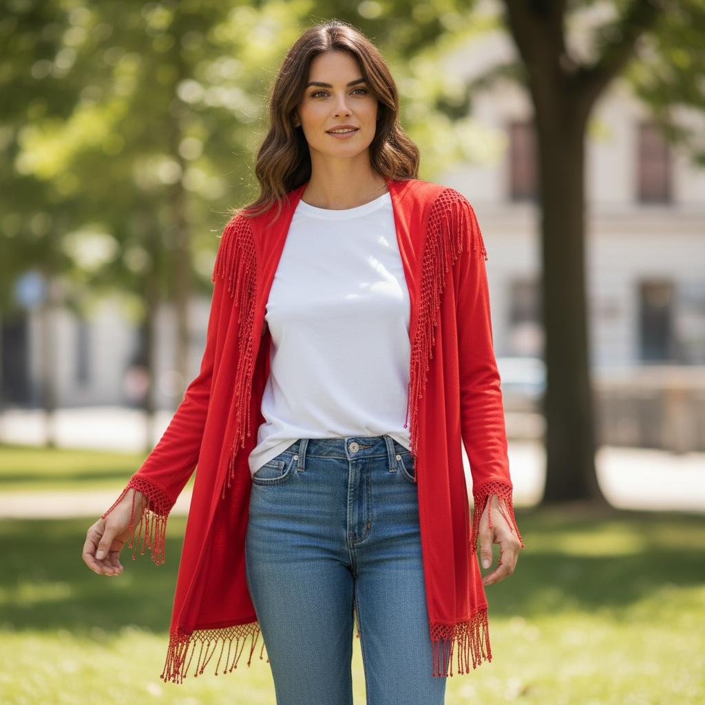 Dari Open Jacket with Frills