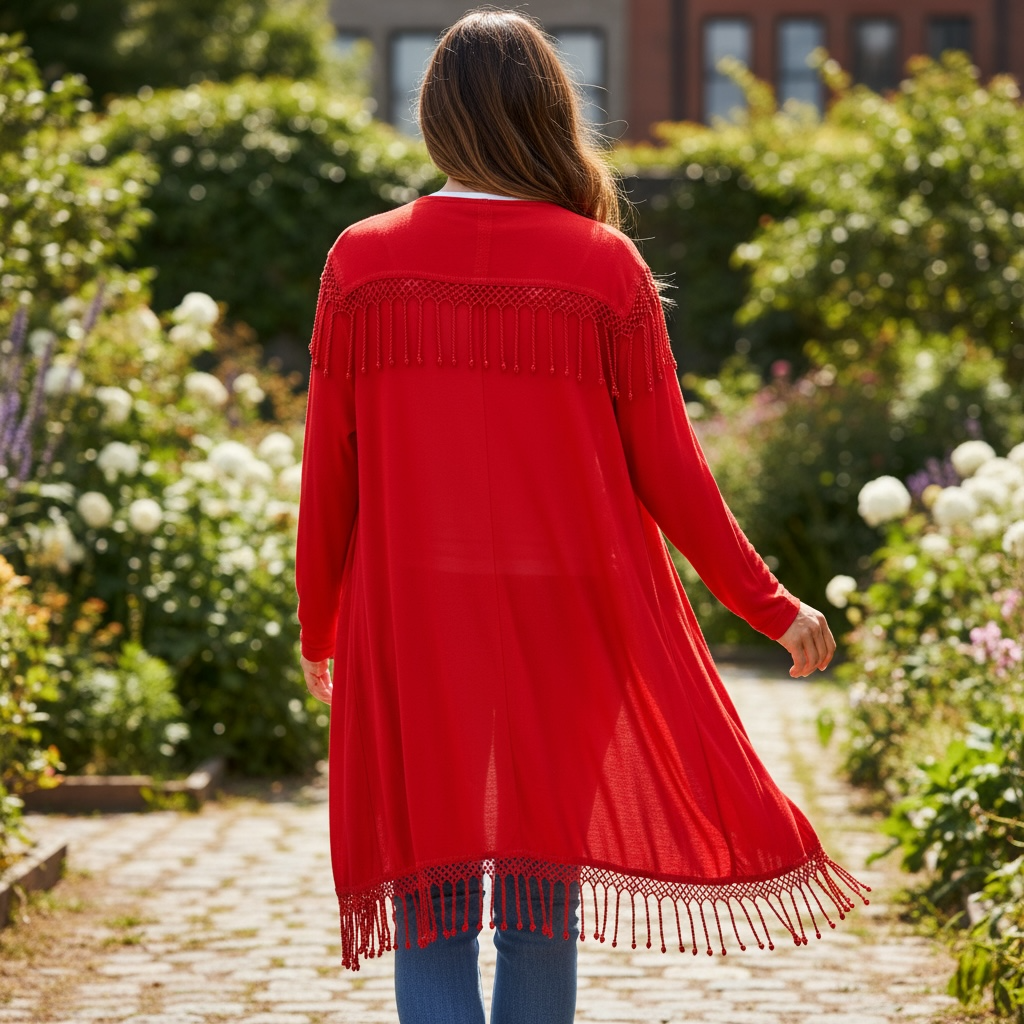 Dari Open Jacket with Frills