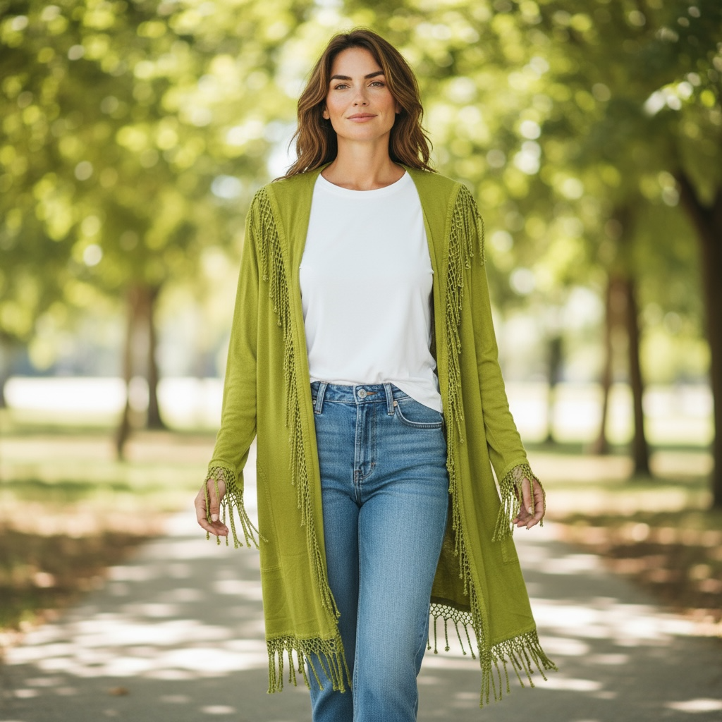 Dari Open Jacket with Frills