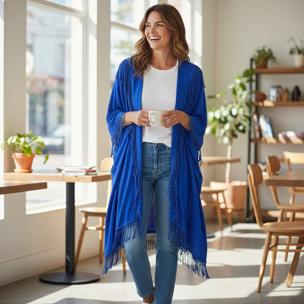 Dari Open Jacket with Frills