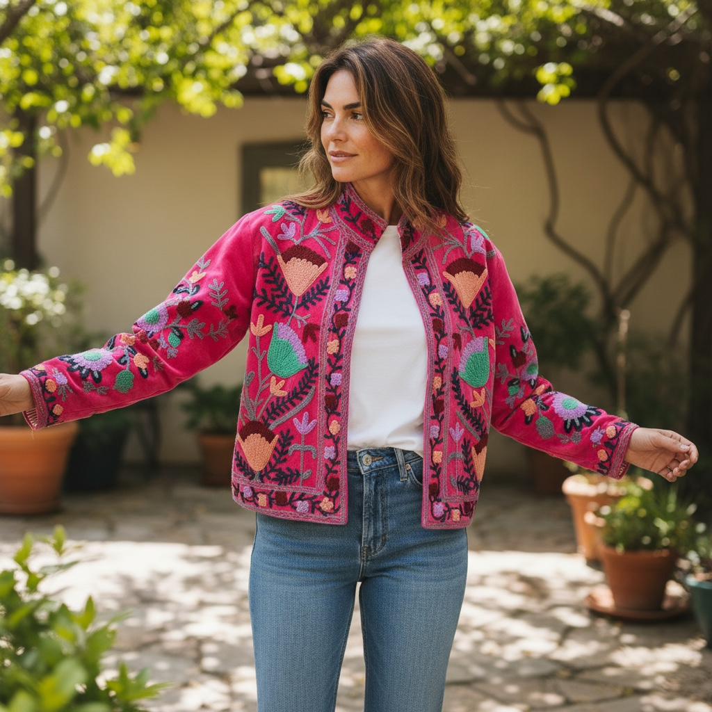 The Silver Tribe Suzani Jacket