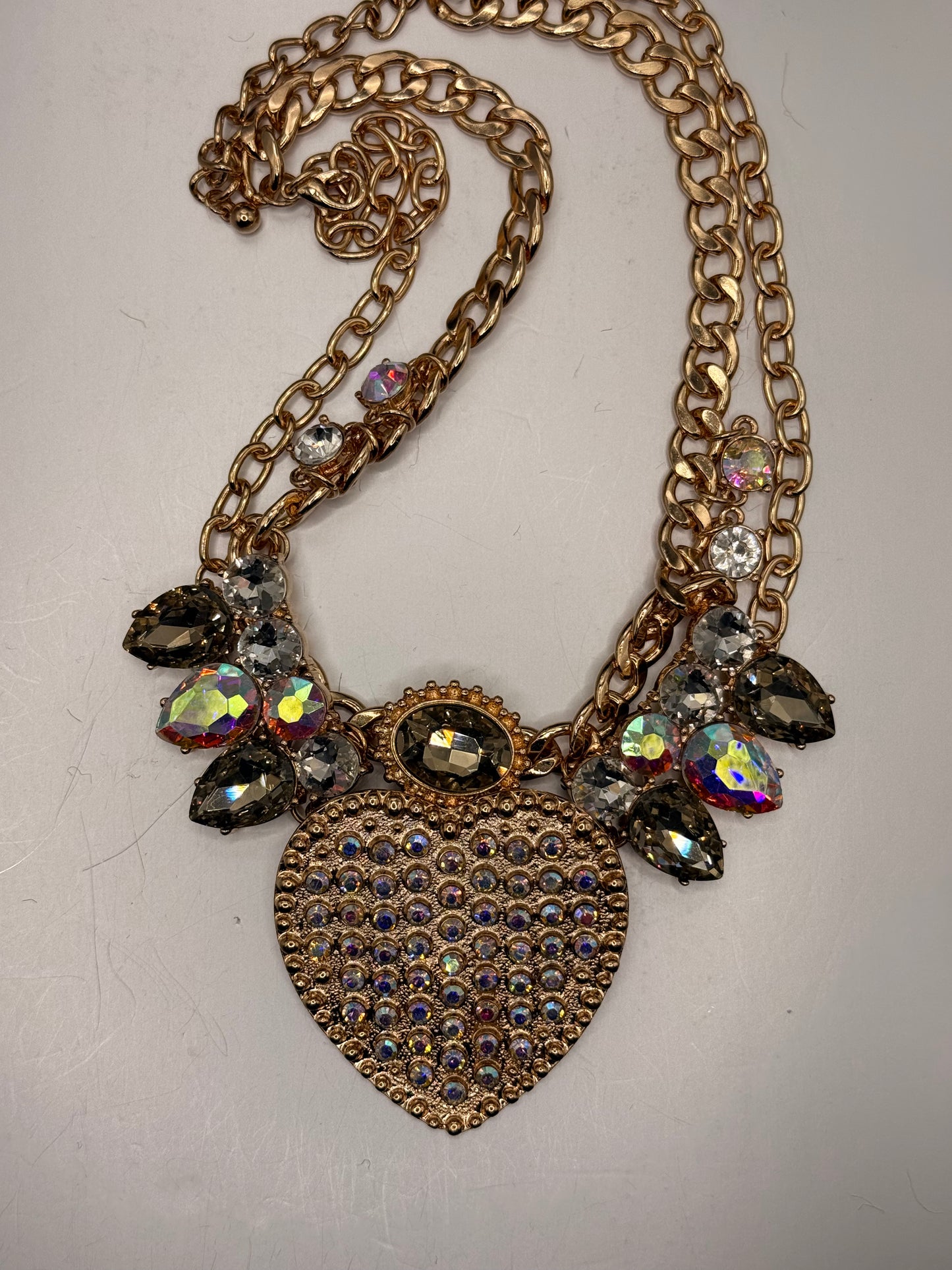 Alice Gold Crystal Heart