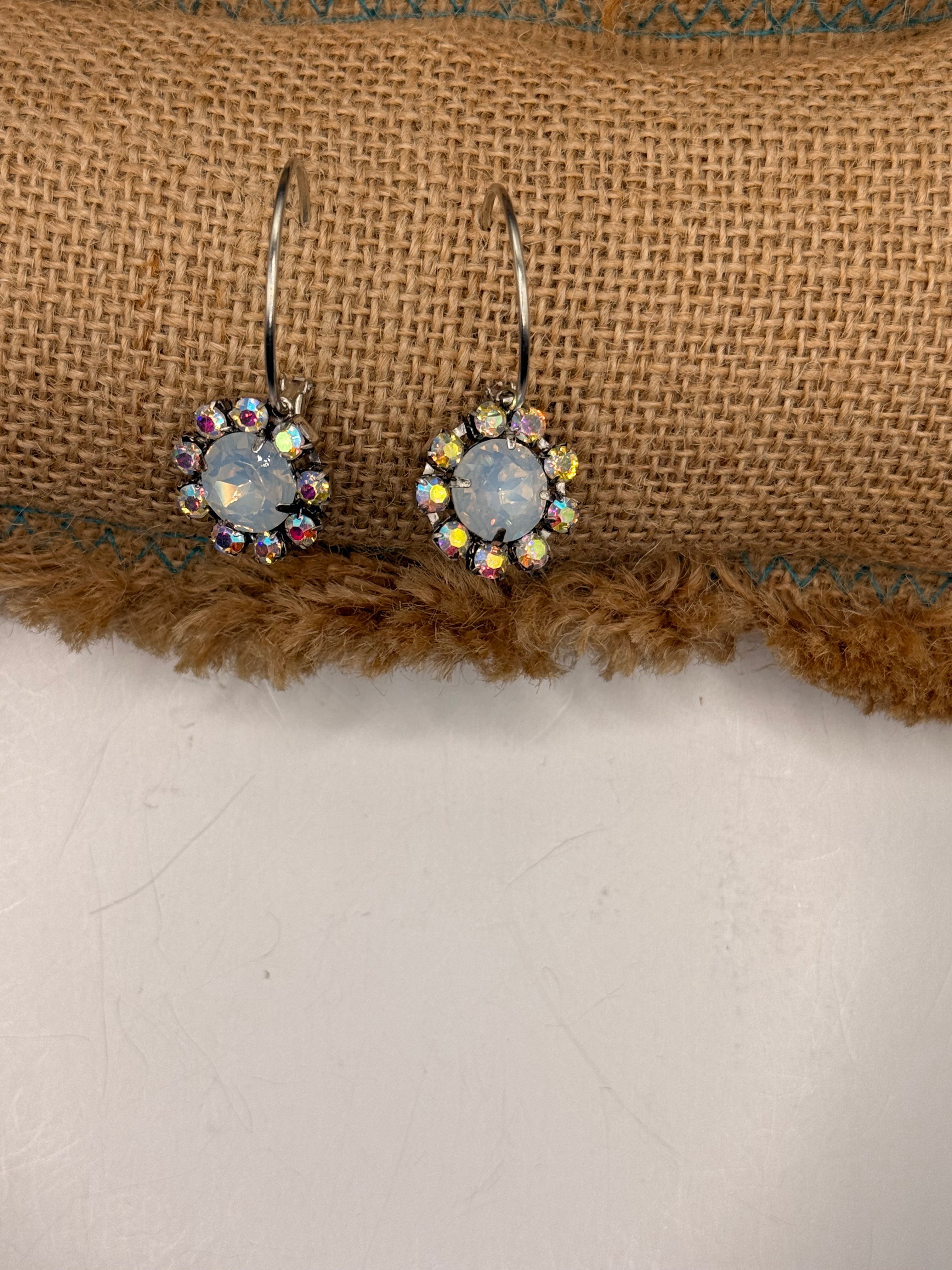 Alice Flower Hoop Earrings