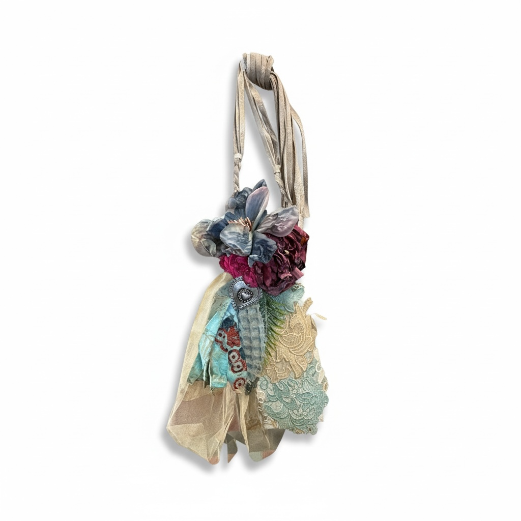 A rare Bird Garden Flower Necklace