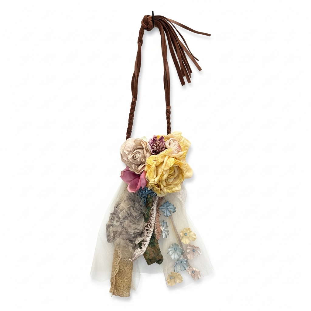 A rare Bird Garden Flower Necklace