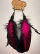 Art by Amy Pink Feather Earrings