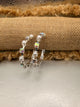 Alice Pearl and crystal half hoop earrings