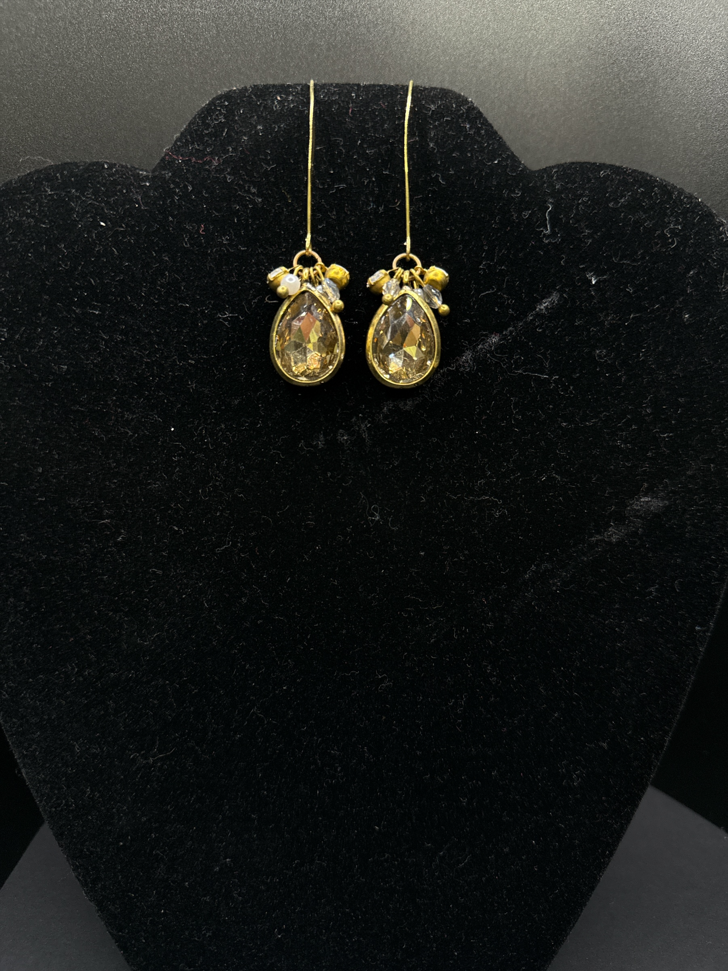 Lost & Found Champagne TearDrop Earrings