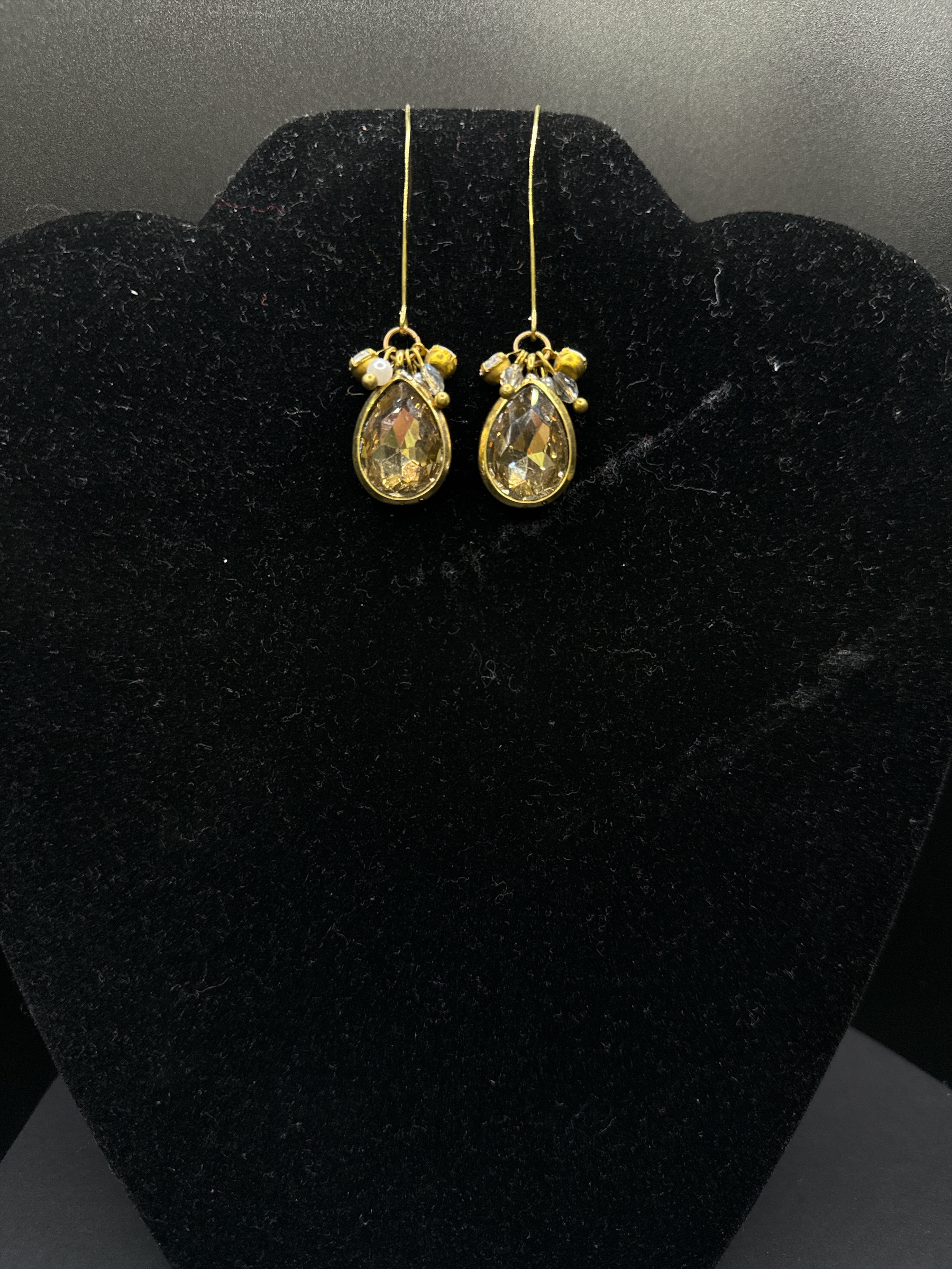 Lost & Found Champagne TearDrop Earrings