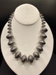 Long Textured bead Necklace