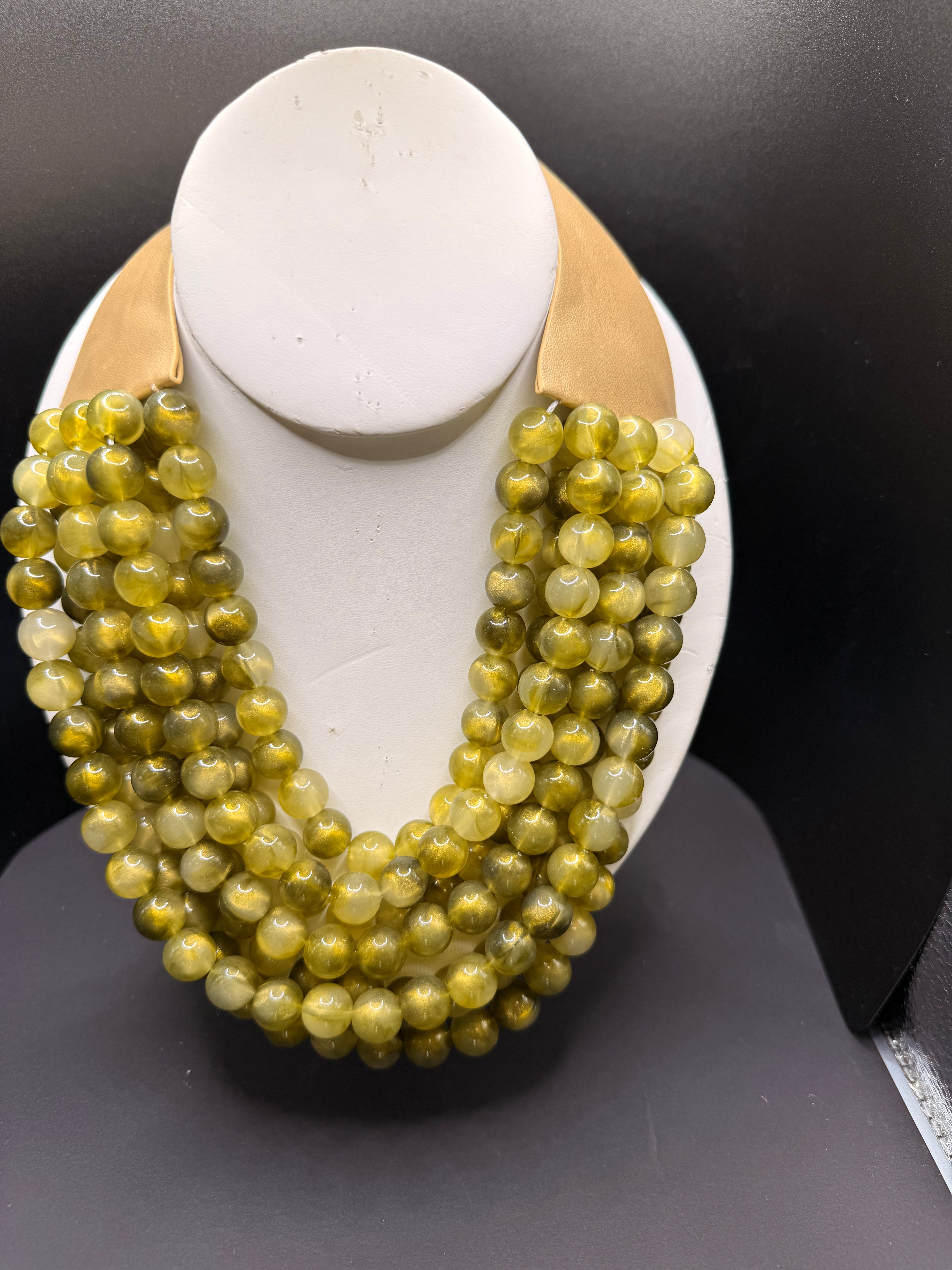 Alice multi strand/multi Bead Necklace