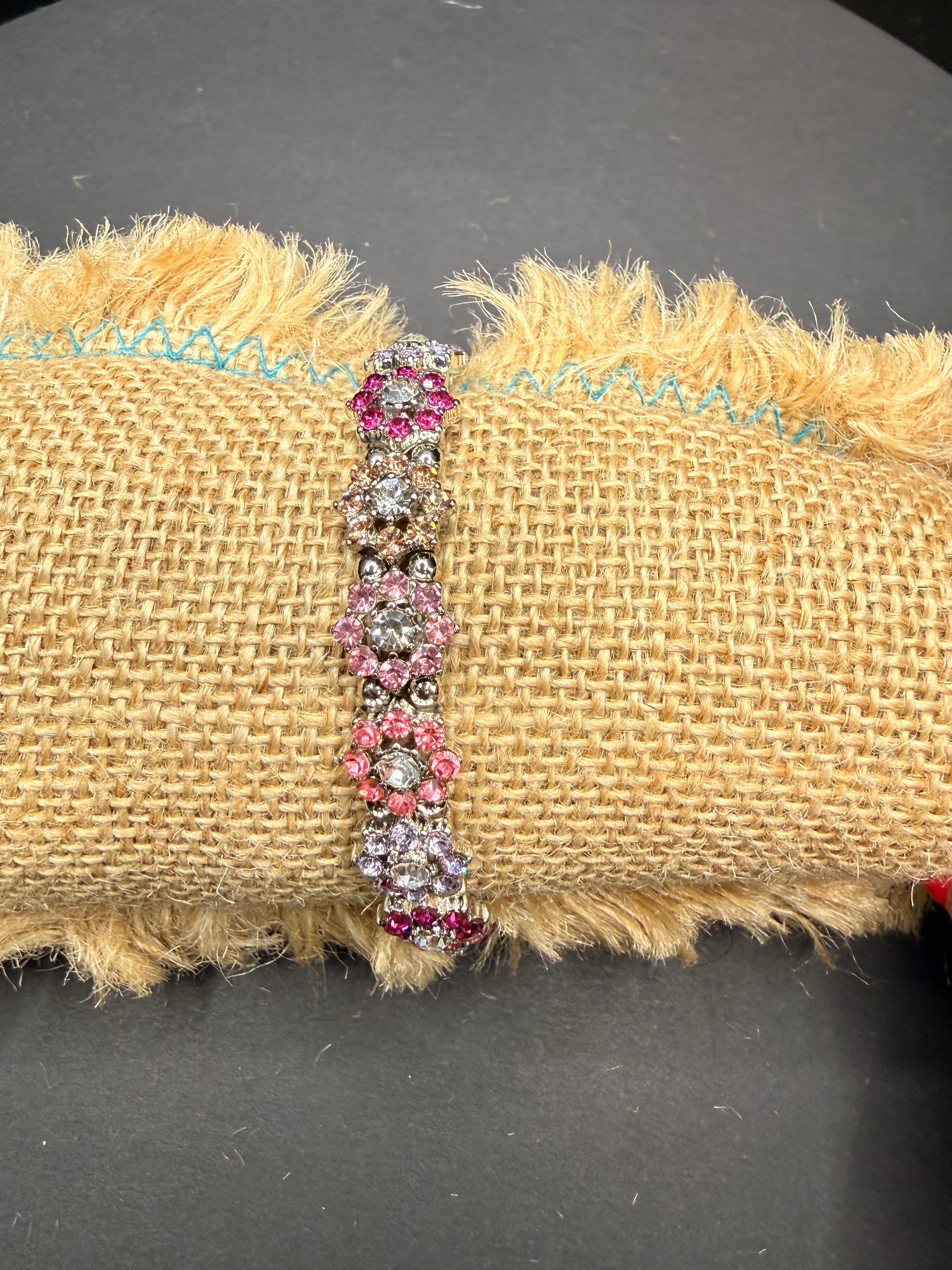 Alice floral crystal stretch bracelet